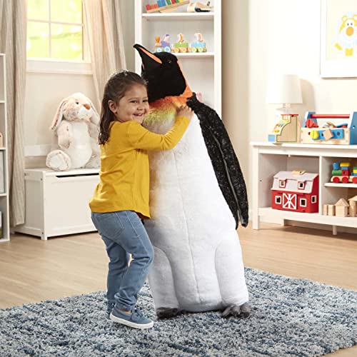 Melissa & Doug Giant Lifelike Plush Emperor Penguin Standing Stuffed Animal (3.4 Feet Tall) - image 4
