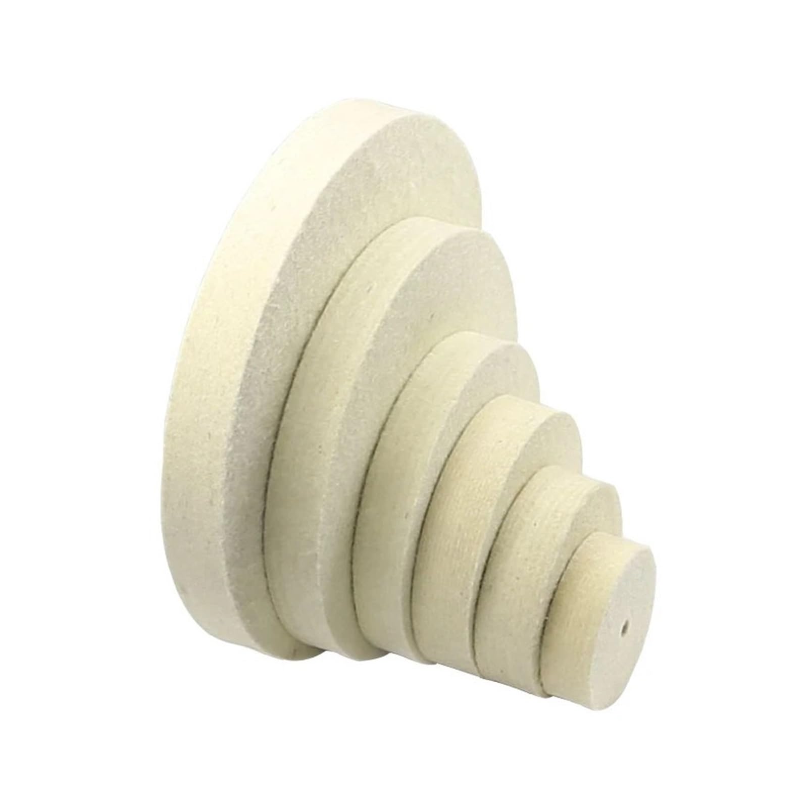 Générique Roue de Polissage en Feutre de Laine 125-300mm x 25mm, Roue de Polissage en métal Jade, Finition de Surface de Miroir, Outil de meuleuse d'établi