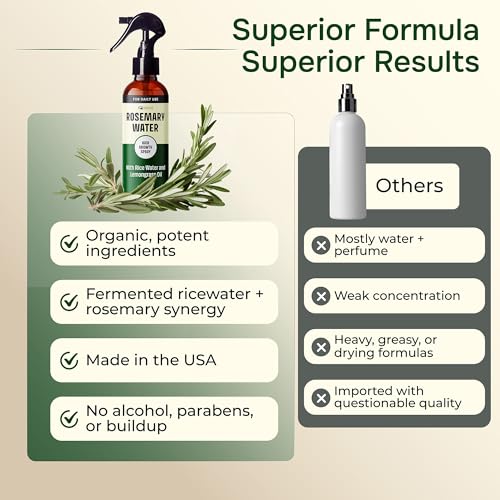 Spray de agua de romero para el crecimiento del cabello 4oz miniatura 6