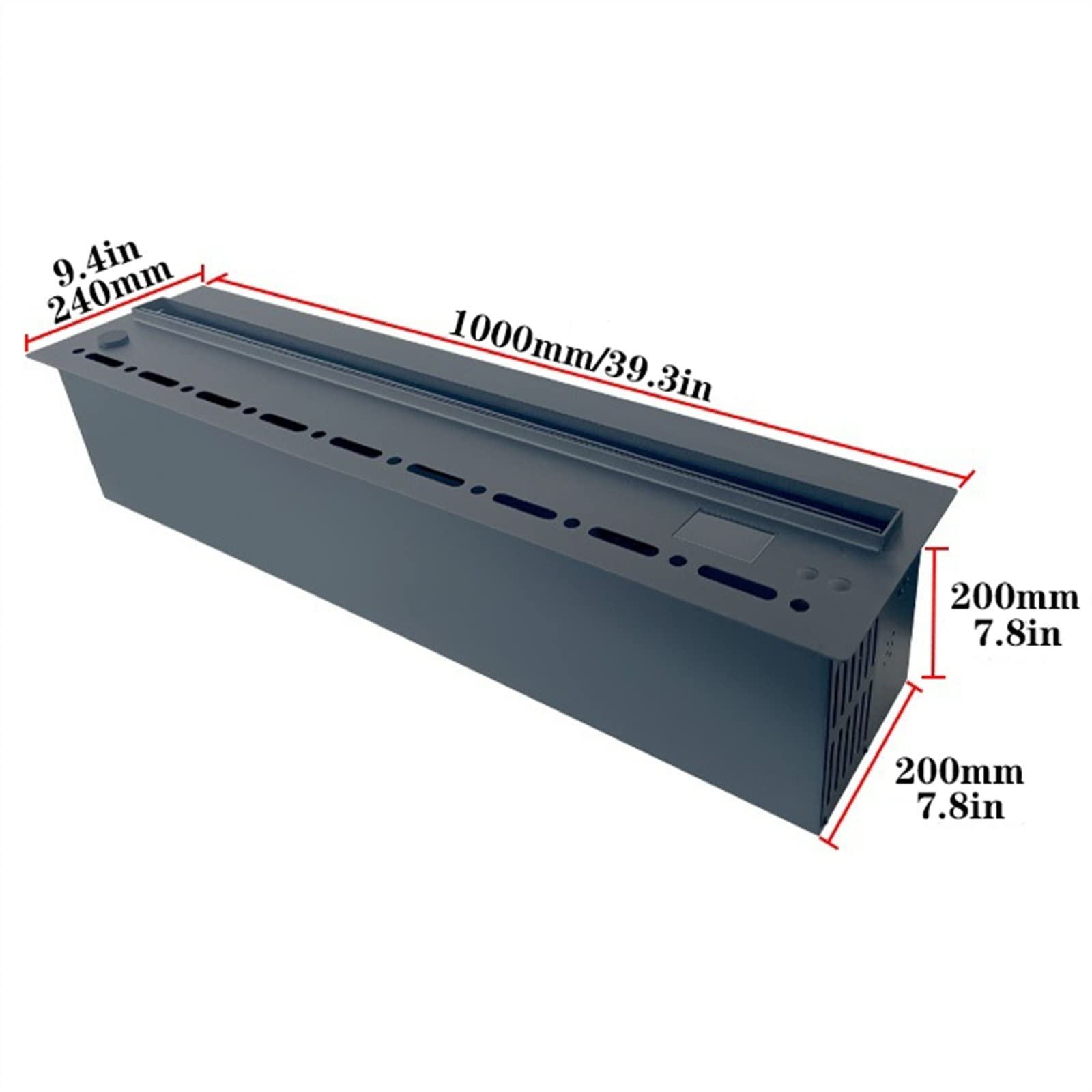 Kominek do dekoracji domu, kominek elektryczny symulujący płomień 3D, regulowany płomień LED, symulacja pary, funkcja nawilżania, pilota zdalnego sterowania, kominki 3D (rozmiar: 1000 mm)
