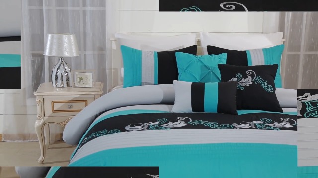 Amazon.com: Chezmoi Collection Napa 7-Piece Luxury Leaves Scroll