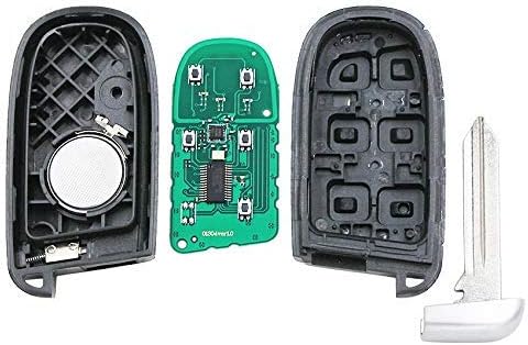 Keyless Entry Remote Car Key Fob Replacement 5 Button M3N-40821302 Compatible for 2011-2018 Dodge Charger 2015-2018 Dodge Challenger