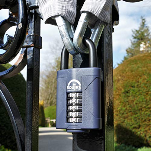 Cadenas à combinaison à 5 viroles Squire robuste en acier allié - 8