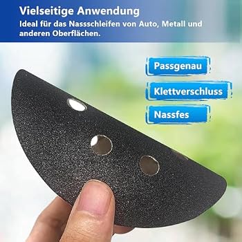 Set di dischi abrasivi da 150 pezzi, carta vetrata da 13 cm a 8 fori per levigatrice orbitale casuale, incluse grane 60, 80, 120, 150, 240, 320, 400 | Leroy Merlin