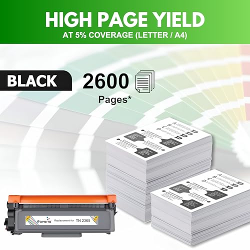 Image of TN 2365 Toner Cartridge Compatible for Brother Printer HL- L2320D, L2321D, L2361DN, L2366DW, DCP-L2541DW, L2520D, MFC-L2701D, L2701DW (TN 2365 Toner Pack of 1)