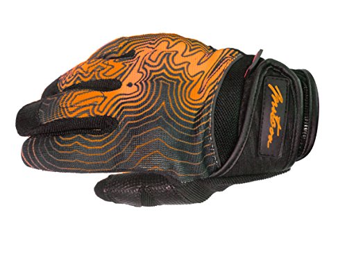 Gants moto homme MITSOU Jump coqués taille L gant noir orange de route