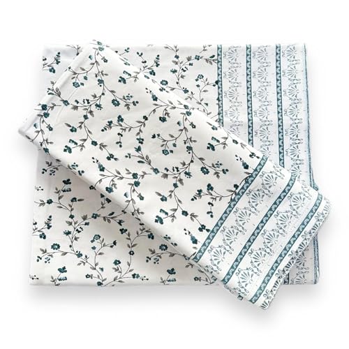 Image of PWI Single Bed Finest Cotton Crafted Soft Printed Bedsheet Without Pillow Cover(60x90 inches)-1 Piece (Green), 180 TC