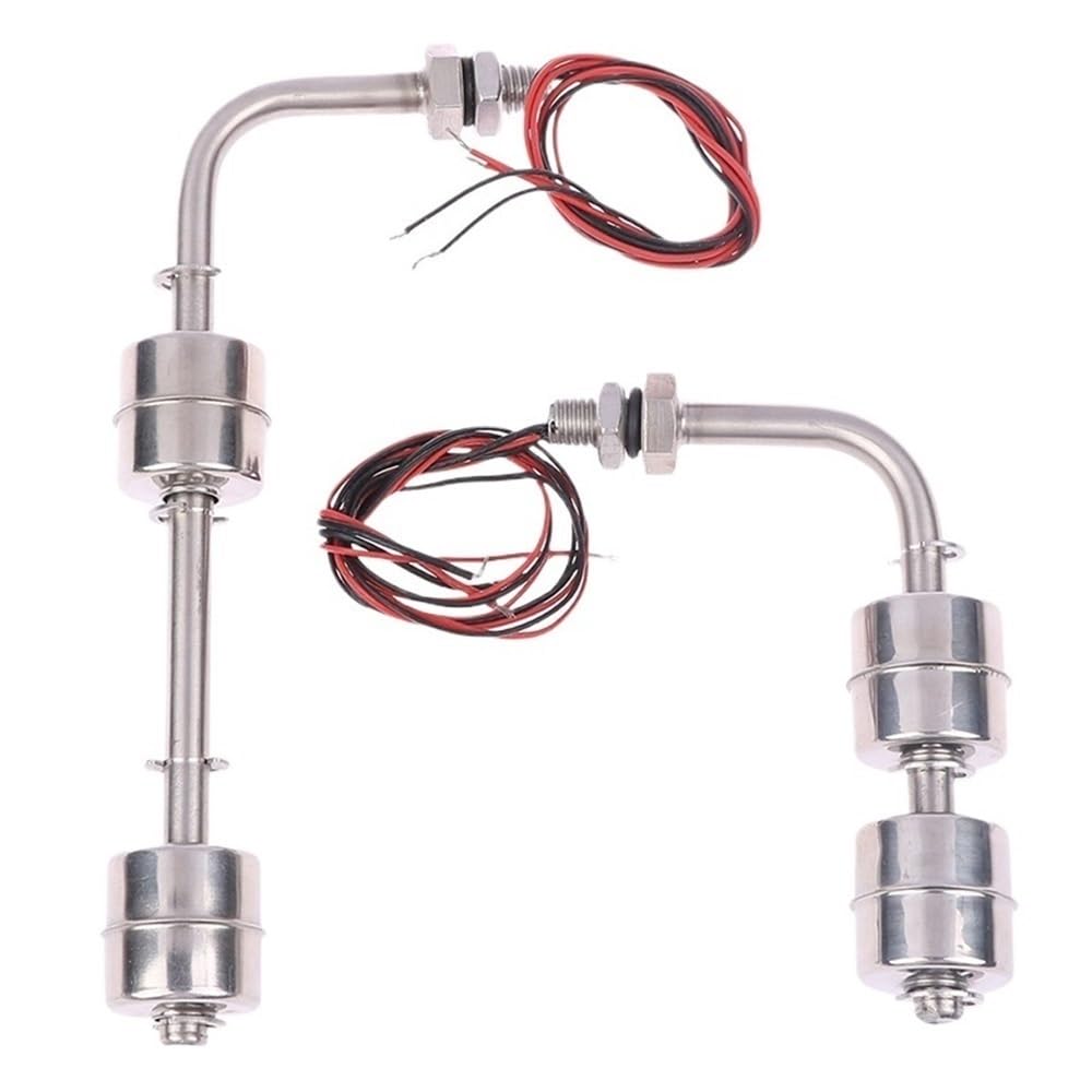 Interruttore a galleggiante in acciaio inossidabile 304, regolatore di livello automatico del serbatoio deII'acqua a doppia sfera for piccoli serbatoi, 1 pezz0(400mm)