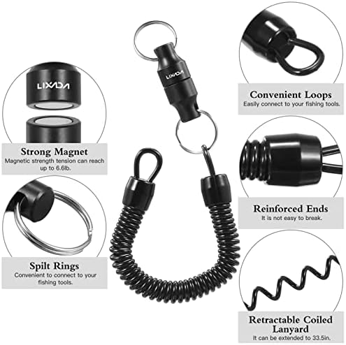 Lixada Fly Fishing Magnetic Net Release Holder Keeper Magnet Clip Landing Net Connector
