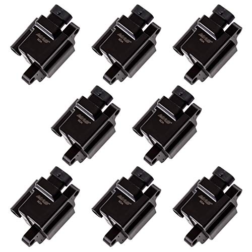 MAS 8 Pack D581 Ignition Coil UF271 52-1618 5C1083 C1208 GN10298 Compatible with Cadillac Escalade Chevy Avalanche Silverado Suburban Tahoe GMC Topkick Savanna Sierra Yukon 99-09 5.3L 6.0L 8.1L 4.8L