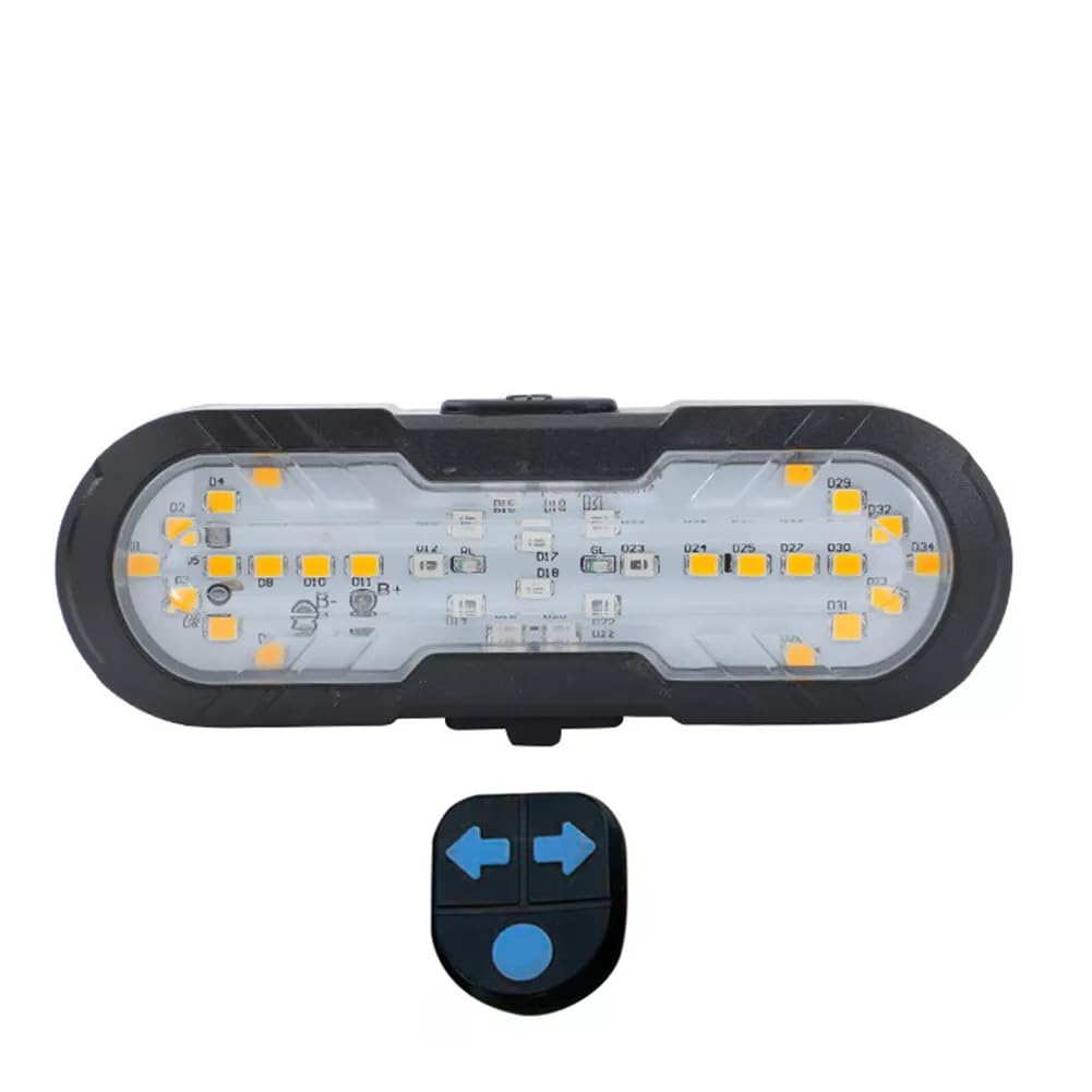 Linist Bicycle Tail Light with Turn Signals & Brake Light | USB Rechargeable Rear Bike Light with Wireless Remote Control & 120dB Tweeter | Waterproof Cycling Safety Warning Light for Night Riding-image-34