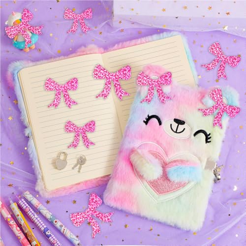 Image of 500Pcs Pink Bow Vinyl Stickers Roll 1.2in Glitter Valentines Stickers Sparkly Pink Bow Label Tag Self-Adhesive Classroom Reward Waterproof Decals for Bottle Birthday Party Decor
