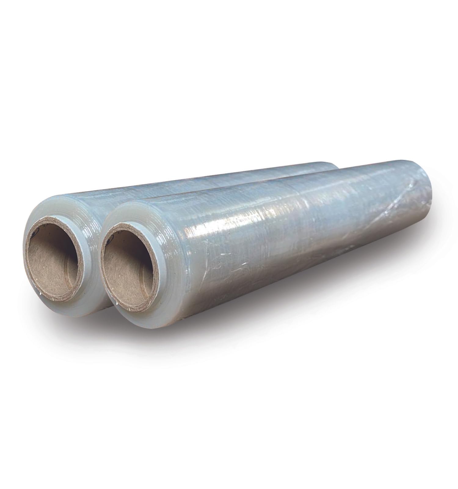 PACKY | 2 Rolls Heavy Duty Multi Use Strong Clear Pallet Wrap | 400mm - 20mu - 750 Gram | Water & Moisture Proof Pallet Stretch Shrink Wrap| High-Quality Easy to Use Shrink Wrap Packaging Cling Film