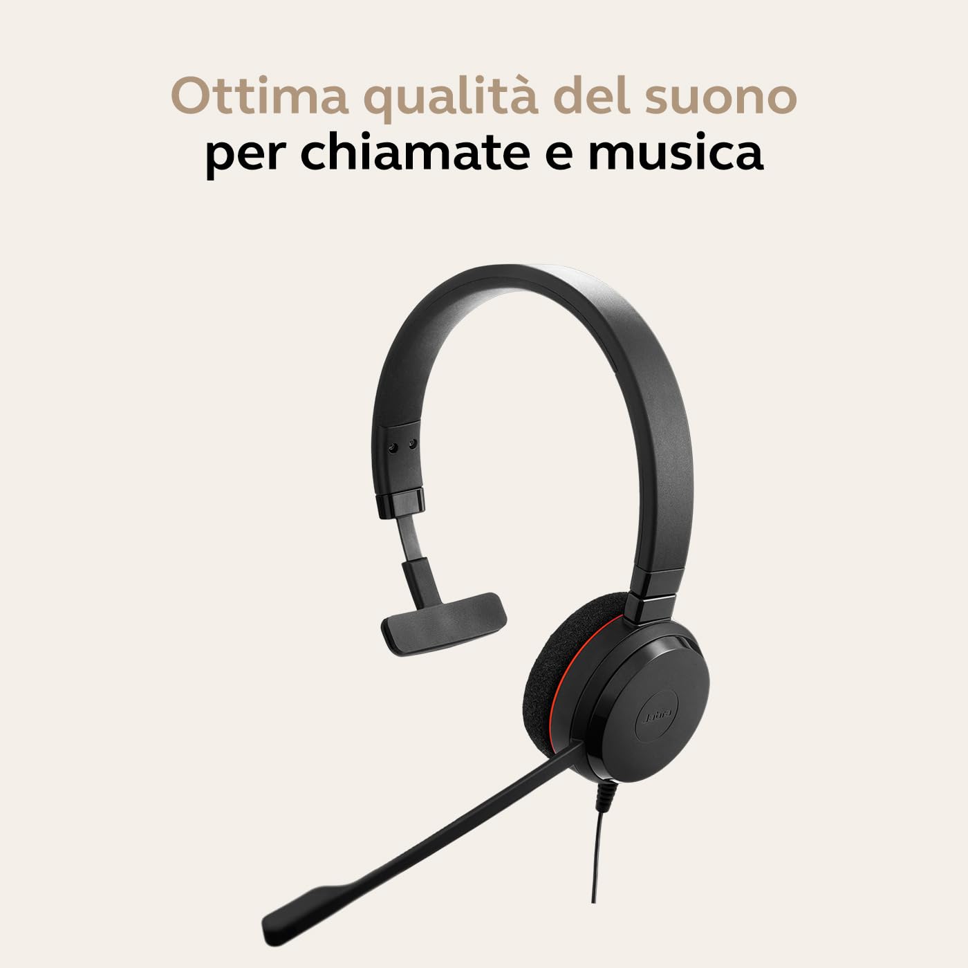 Headset Evolve 20 Mono USB-A Microsoft Teams Optimizzato - Dettaglio