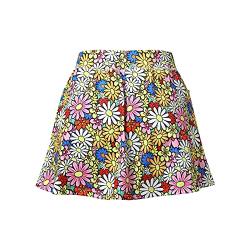 Skirts for Women Trendy Pleated Skirts Christmas Print Stretchy High Waist A-line Plaid Mini Skater Fall Skirt