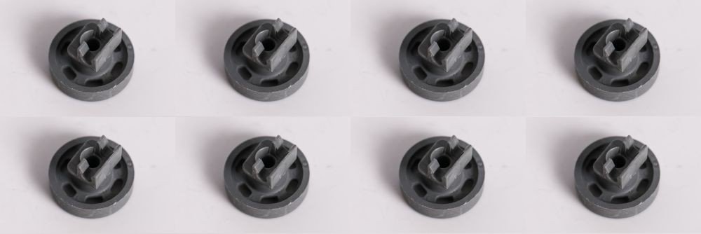 daniplus© 8 Stück Korbrolle, Geschirrkorbrolle, Korbrollen Unterkorb passend für AEG Electrolux Spülmaschine - Nr.: 4071300307, 4055259651, 899646403486