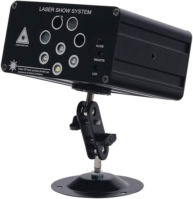 Buy 2 get 3 Night Lights Show DJ Party 128 Combinations Gobos Projector Indoor 8 Lens RGB Decoration Light With Remote Control stage light