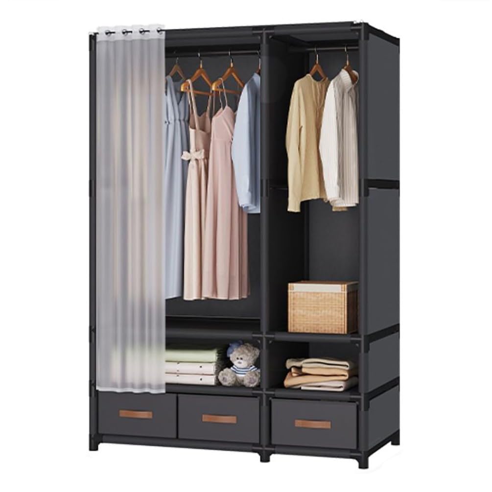 Porte-manteau en métal autoportant pour optimiser le rangement des vêtements