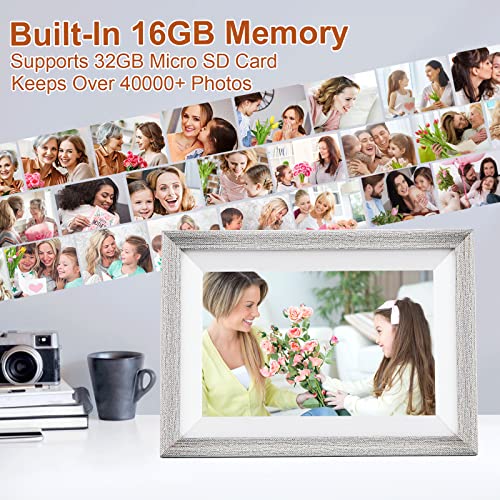Ciowain Digital Picture Frame,Wifi Digital Photo Frame,Ips Lcd Touch Screen,16Gb Storage, Auto-Rotate,Share Photos And Videos From Anywhere Instantly Via Fremeo App (10.1 Inch High-Grade Grey) #TOP4