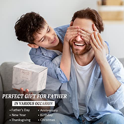 Fimibuke Gifts For Dad Fathers Day From Daughter Son Wife -14 Oz Insulated Coffee Mug Birthday Gifts For Father, Father-In-Law, Husband, Men - Dad Tumbler Cup Gift From Kid(14 Oz, Dad Nutrition Facts) #TOP6