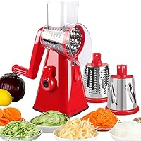 Râpe Verticale 4 Faces En Acier Inoxydable - Multifonction Pour Fromage, Légumes, Carottes, Concombres - Poignée Antidérapante + Base Stable
