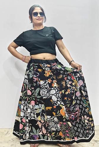Jupe longue bohème fluide et légère avec taille confortable pour silhouette élancée - 2