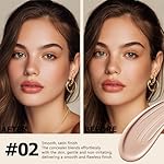 QIC Under Eye Concealer - Hydrating Concealer Full Coverage for Dark Circles, Spots, Acne & Blemishes Delivers A Satin Finish, Long Wear Vegan & Cruelty-Free, Fair Rose, 0.34 FL.OZ - Image 3