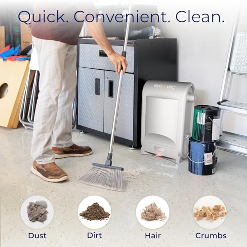 EyeVac Pro Touchless Vacuum Automatic Dustpan - Ultra Fast & Powerful - Great for Sweeping Salon Pet Hair Food Dirt Kitchen, Corded Canister Vacuum, Bagless, Automatic Sensors, 1400 Watt (Sliver)