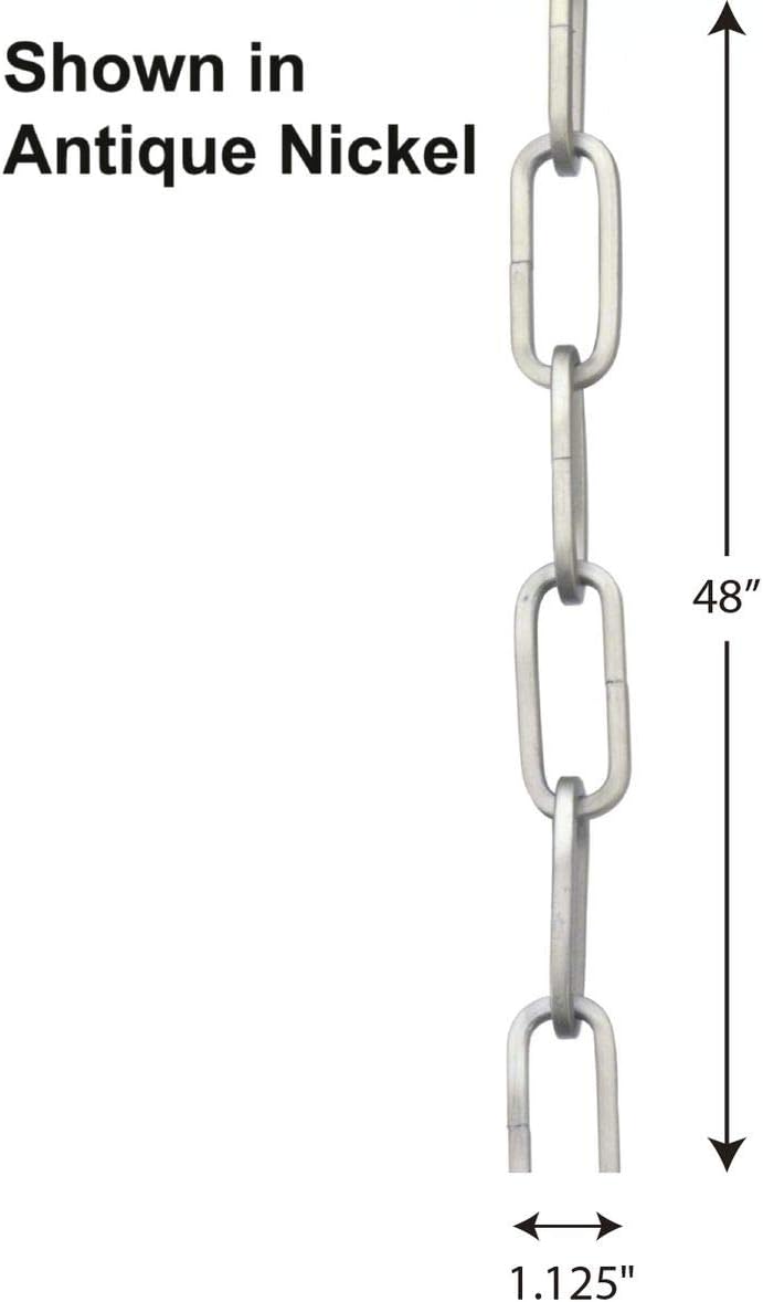 Progress Lighting 48-Inch Silver Ridge Square Profile Accessory Chain