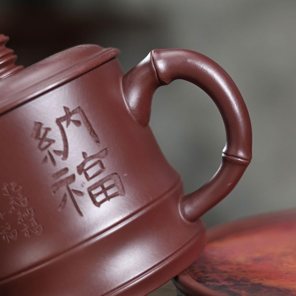 Kubki Matcha Ręcznie grawerowany Biuro Zestaw Herbaty Fioletowy Piaskowy Kubek Herbaty Kubek 350 ml Kung Fu Zestaw Herbaty Zestaw Herbaty Kubek do zaparzania herbaty
