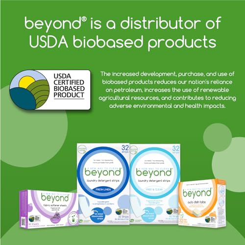Beyond Fabric Softener Sheets (80 sheets) - Lavender Scent - Eco-Friendly Plant-Based Dryer Sheets. Removes Static Cling. Recyclable Packaging. - Thumbnail 5