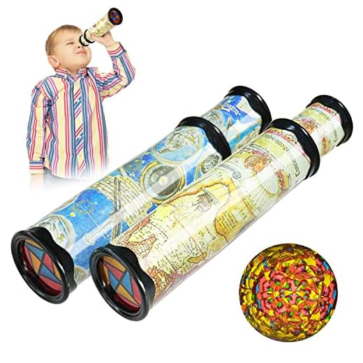 Szsrcywd 2PCS Classic World Kaleidoscope, Magic Kaleidoscope,Best Birthday Gift for Children