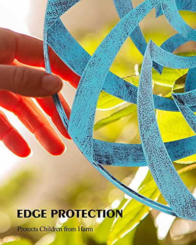 Wind Spinners For Yard And Garden Decor - Mesmerizing 3D Visual Effect, Metal Wind Catchers Perfect For Outdoor Patio Lawn Decoration 63 X 13 #TOP3