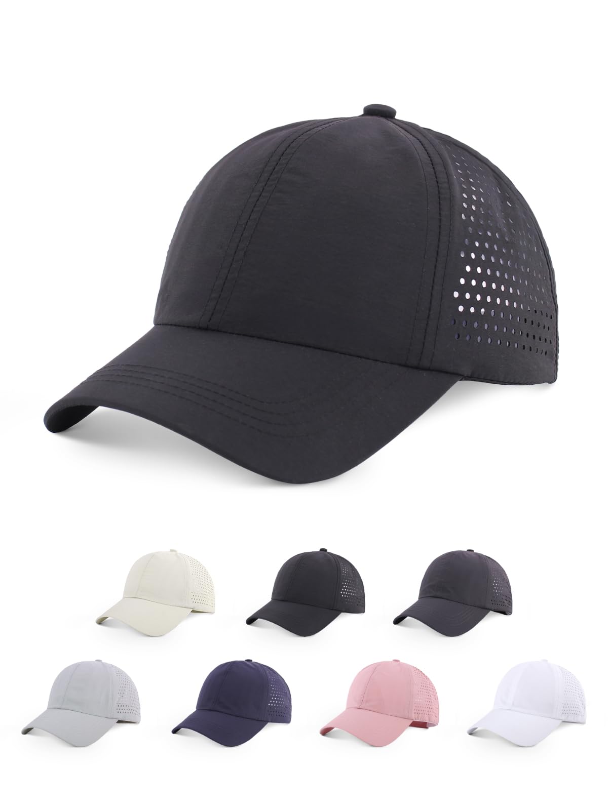 outfit spring Basecap Damen Pferdeschwanz Baseballkappe Frauen Sommer Schnell trocknende Masche Atmungsaktiv Criss Cross Sport Kappe Damen