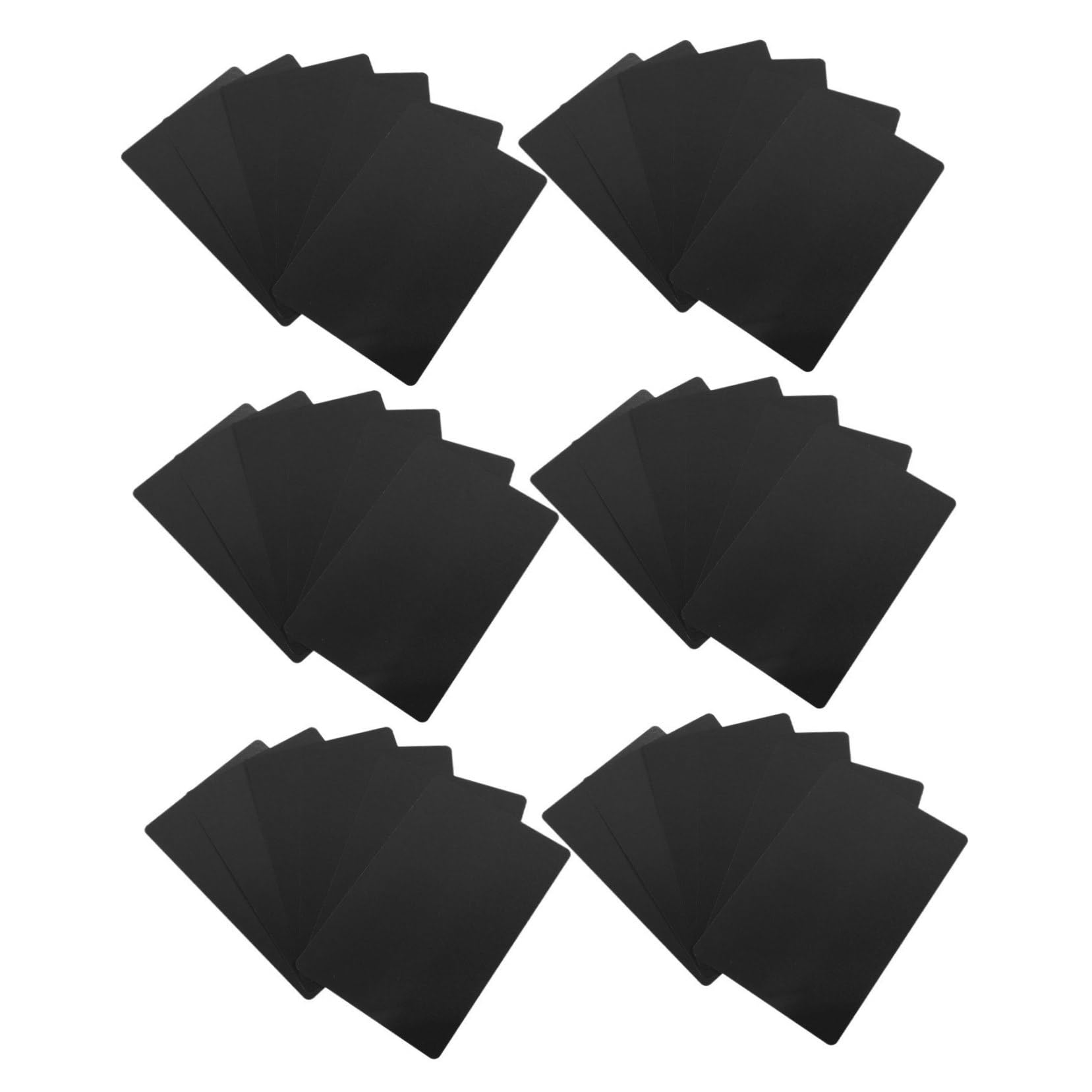 NUOBESTY 150pièces De Visite Aluminium Blank Name Cards Pour Gravure Et Sublimation Résistantes Et Éclatantes Professionnelles Premium