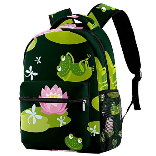Sac à dos léger grenouilles pour soulager le dos des écoliers et écolières