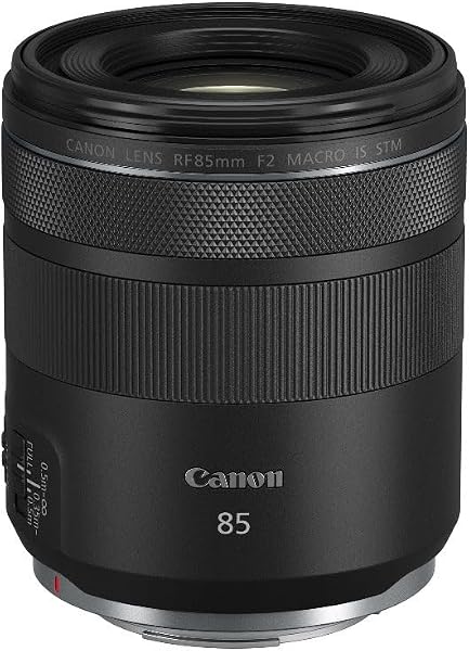 Canon RF 85mm F2 Makro is STM Porträtobjektiv für Canon EOS R Serie (0,5-Fach Makro-Abbildungsmaßstab, 5-Stufen-Bildstabilisator, 9-Lamellen Irisblende, Leiser STM-Motor, Weitwinkelobjektiv) Schwarz - 5