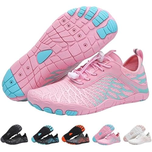 Barefoot Shoes, Barefoot Shoes Women, Healthy & Non-Slip Barefoot Shoes Unisex-Pink||Men 9/9.5