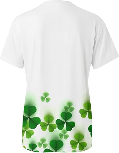 Miniatura 3 de ST. Patrick's Day T Shirts Womens Shamrock Lucky Clover Tee Tops Soft Crew Neck St Paddys Day Green Tunic Top Tshirts