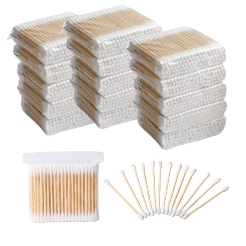 Pack of 20 Cotton Swabs for Ear Cleaning, 75 stick Pieces in 1 packet double-Tipped-image-21
