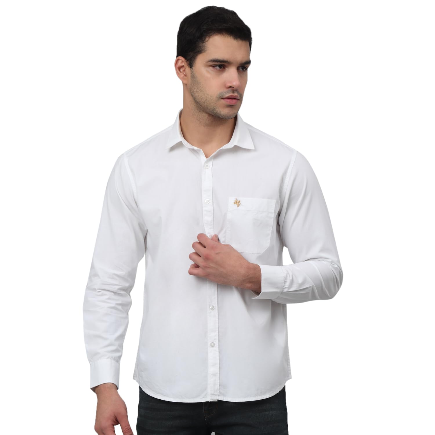 CantabilCotton Solid Full Sleeve Regular Fit Casual Shirt for Men with Pocket | Cotton Casual Shirt for Men | Casual Wear Shirts for Men (P_MSHC00791)