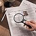 Professional Small Magnifying Glass with Light (3X / 45X) – Handheld LED Magnifier for Seniors, Low Vision, and Reading – No Flickering, Durable Design for Coins, Jewelry, Stamps, Fine Print