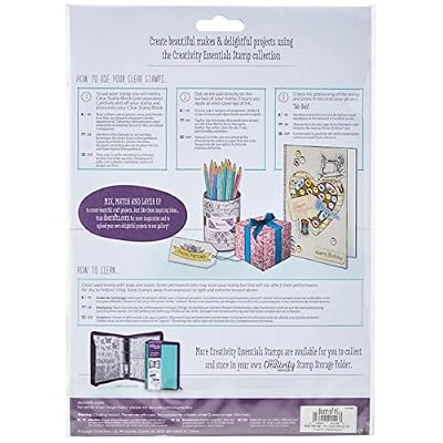 docrafts DCE907125 Creativity Essentials A5 Clear Stamps, Steampunk