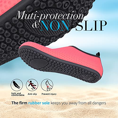 Image of Homitem Water Shoes for Women Men Aqua Socks Swim Beach Pool River Slip-On Barefoot Quick-Dry Vacation Cruise Essentials Accessories for Yoga Kayak Sports