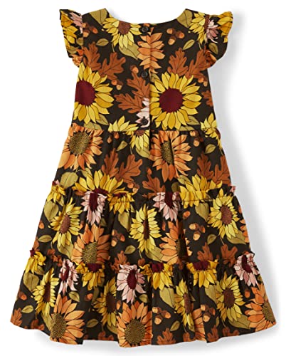 Gymboree Girls And Toddler Short Sleeve Woven Casual Dresses, Harvest Sunflower, 6 #TOP12