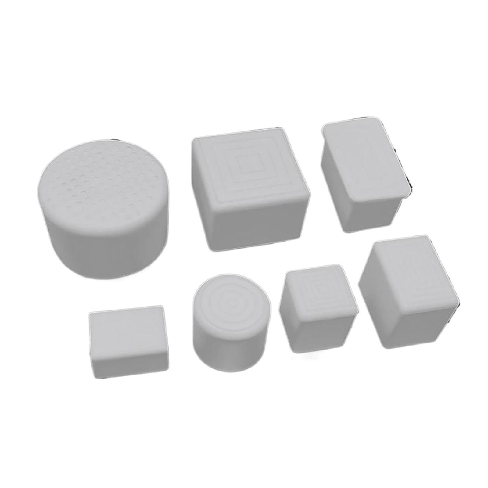 Chair Leg Floor Protectors 10-100mm Round Square Rectangular Chair Leg Caps White Furniture Foot Table End Covers Pipe Plug Floor Protector Non-slip Cover(50mm,10 Pcs)