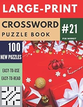 Paperback Crossword Puzzle Book: 100 Large-Print Crossword Puzzle Book (Book 21) [Large Print] Book