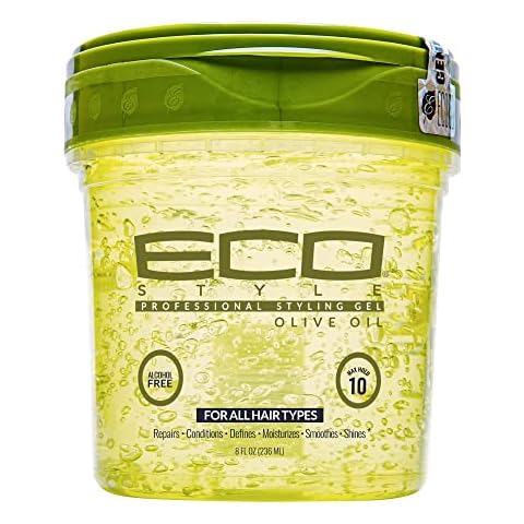Ecostyle Olivenöl-Styling-Gel, grün, ganztägiger Halt, alkoholfrei Cover