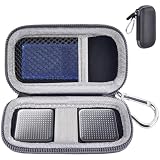 Custodia per cardiofrequenzimetro compatibile con AliveCor KardiaMobile Personal EKG/AliveCor KardiaMobile 6L/per Sec Heart Monitor, supporto per organizer pillole (solo scatola, nero)