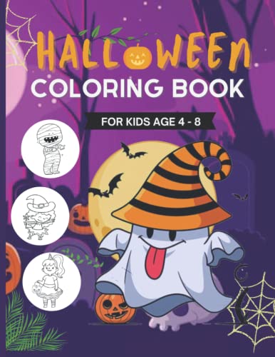 halloween coloring book for Kids: Spooky Cute All Ages 4-8